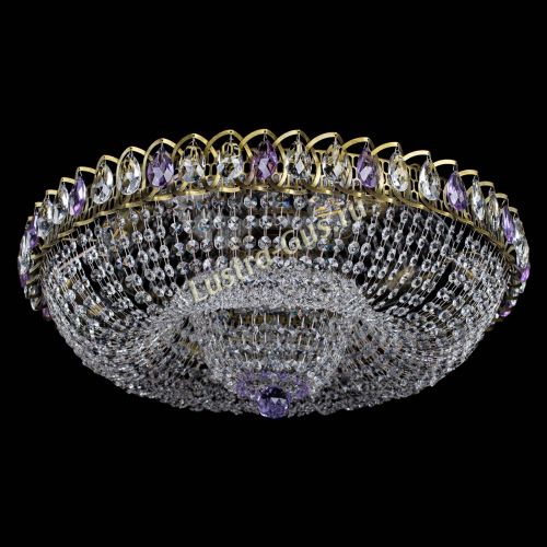 Люстра Водоворот Купол под бронзу Фиолетовый в Самаре Гусь Хрустальный