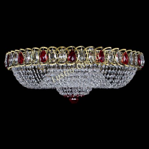 Люстра Водоворот Купол под бронзу Красный в Самаре Гусь Хрустальный