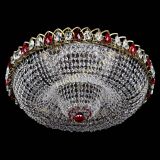 Люстра Водоворот Купол под бронзу Красный в Самаре