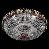 Люстра Водоворот Купол под бронзу Красный в Самаре