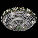 Люстра Водоворот Купол под бронзу Зеленый в Самаре