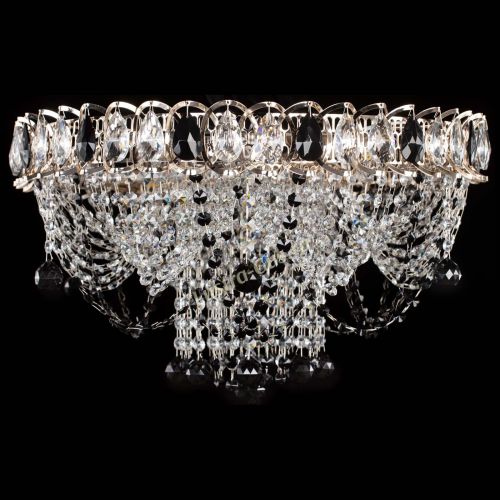 Люстра Водоворот Ольга шар черная в Самаре Гусь Хрустальный