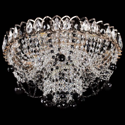 Люстра Водоворот Ольга шар черная в Самаре Гусь Хрустальный