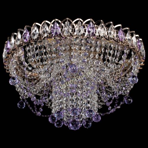 Люстра Водоворот Ольга шар фиолетовая в Самаре Гусь Хрустальный