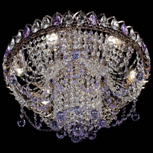 Люстра Водоворот Ольга шар фиолетовая в Самаре Гусь Хрустальный