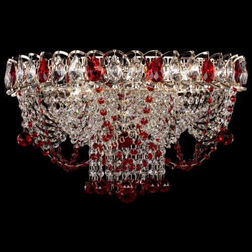 Люстра Водоворот Ольга шар красная в Самаре Гусь Хрустальный