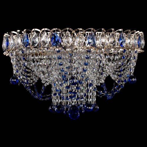 Люстра Водоворот Ольга шар синяя в Самаре Гусь Хрустальный