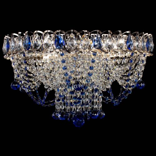 Люстра Водоворот Ольга шар синяя в Самаре Гусь Хрустальный