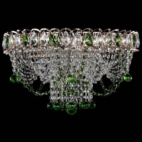 Люстра Водоворот Ольга шар зеленая в Самаре Гусь Хрустальный