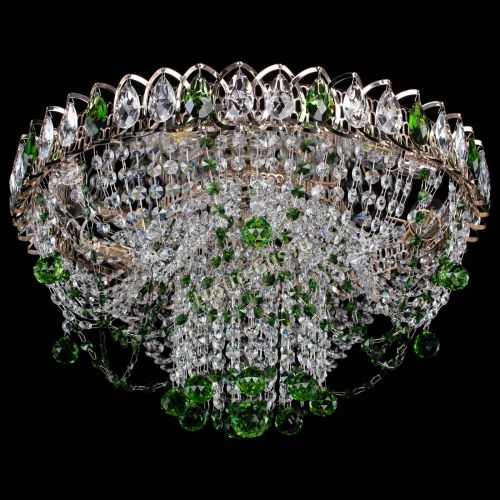Люстра Водоворот Ольга шар зеленая в Самаре Гусь Хрустальный