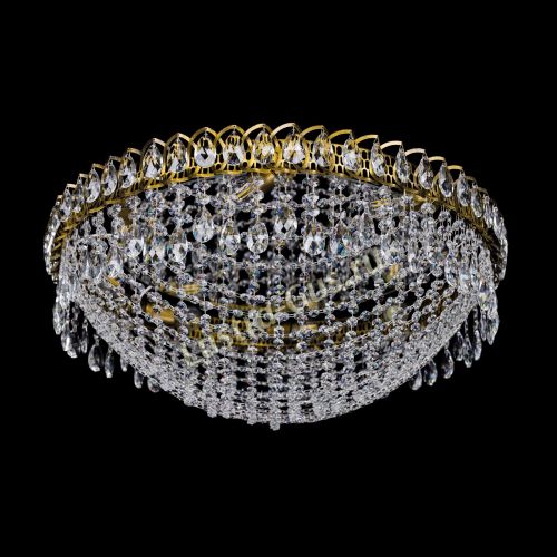 Люстра Водоворот Сетка 8 ламп под бронзу в Самаре Гусь Хрустальный