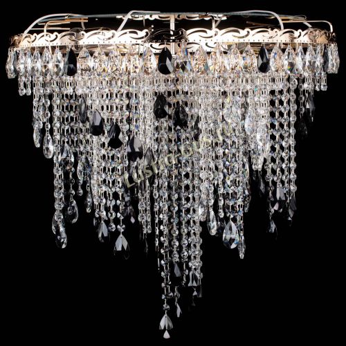 Люстра Вьюга черная в Самаре Гусь Хрустальный