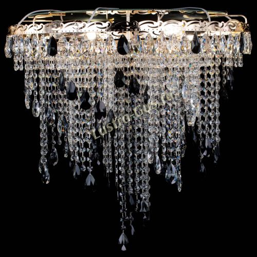 Люстра Вьюга черная в Самаре Гусь Хрустальный