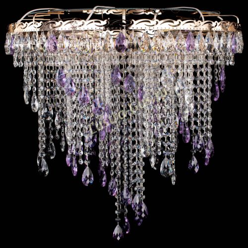 Люстра Вьюга фиолетовая в Самаре Гусь Хрустальный