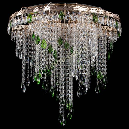 Люстра Вьюга зеленая в Самаре Гусь Хрустальный