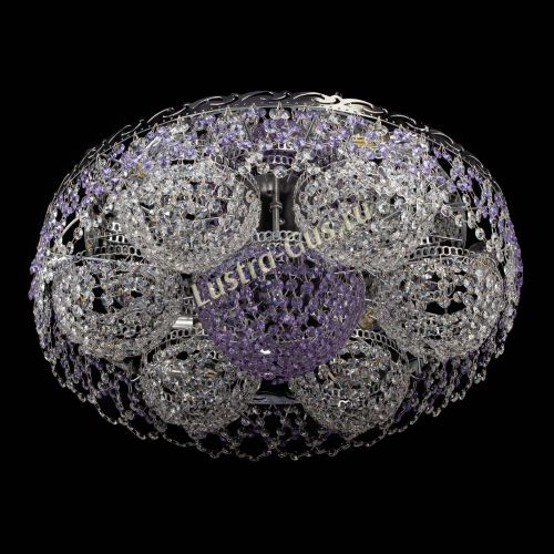 Люстра Вьюга №3 фиолетовая в Самаре Гусь Хрустальный
