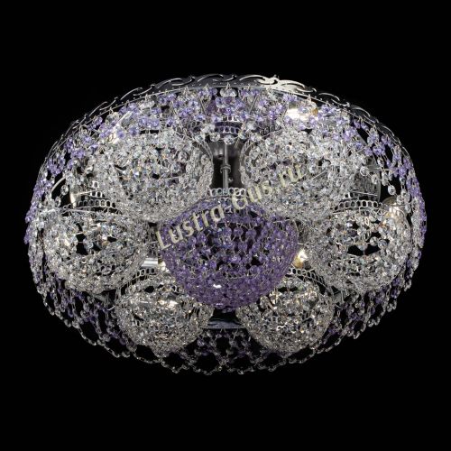 Люстра Вьюга №3 фиолетовая в Самаре Гусь Хрустальный