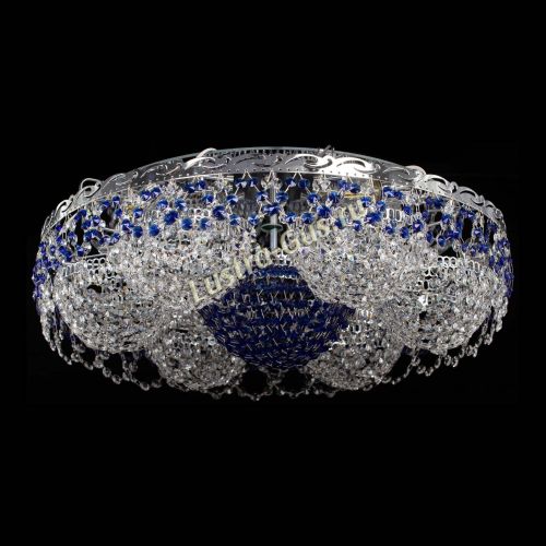 Люстра Вьюга №3 синяя в Самаре Гусь Хрустальный