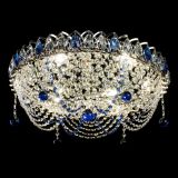 Люстра Жасмин №1 синяя, диаметр - 500 мм, Люстры Гусь Хрустальный Люстра Жасмин №1 синяя, диаметр - 500 мм, Люстры Гусь Хрустальный