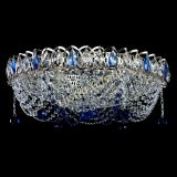 Люстра Жасмин №1 синяя, диаметр - 500 мм, Люстры Гусь Хрустальный Люстра Жасмин №1 синяя, диаметр - 500 мм, Люстры Гусь Хрустальный