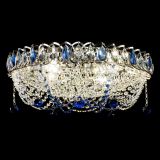 Люстра Жасмин №1 синяя, диаметр - 500 мм, Люстры Гусь Хрустальный Люстра Жасмин №1 синяя, диаметр - 500 мм, Люстры Гусь Хрустальный