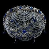 Люстра Жасмин №1 синяя, диаметр - 500 мм, Люстры Гусь Хрустальный Люстра Жасмин №1 синяя, диаметр - 500 мм, Люстры Гусь Хрустальный