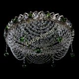 Люстра Жасмин №1 зеленая, диаметр - 500 мм, Люстры Гусь Хрустальный Люстра Жасмин №1 зеленая, диаметр - 500 мм, Люстры Гусь Хрустальный