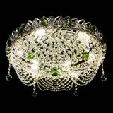 Люстра Жасмин №1 зеленая, диаметр - 500 мм, Люстры Гусь Хрустальный Люстра Жасмин №1 зеленая, диаметр - 500 мм, Люстры Гусь Хрустальный