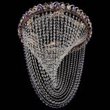 Люстра Жасмин Веер фиолетовая, диаметр - 500 мм, цвет - золото, Люстры Гусь Хрустальный Люстра Жасмин Веер фиолетовая, диаметр - 500 мм, цвет - золото, Люстры Гусь Хрустальный