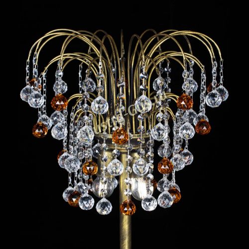 Торшер Агата шар под бронзу Чайный в Самаре Гусь Хрустальный