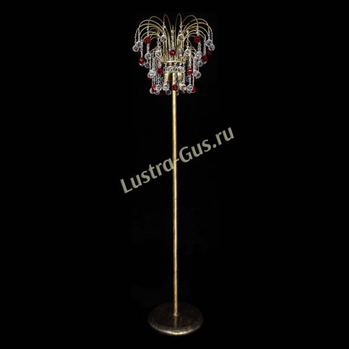 Торшер Агата шар под бронзу Красный в Самаре Гусь Хрустальный