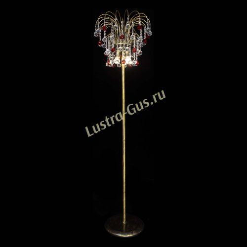 Торшер Агата шар под бронзу Красный в Самаре Гусь Хрустальный