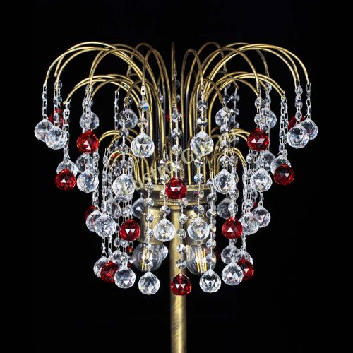 Торшер Агата шар под бронзу Красный в Самаре Гусь Хрустальный