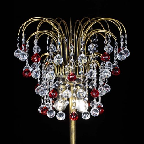 Торшер Агата шар под бронзу Красный в Самаре Гусь Хрустальный