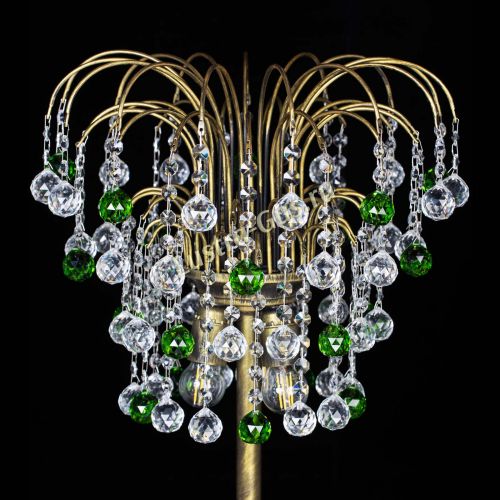 Торшер Агата шар под бронзу Зеленый в Самаре Гусь Хрустальный