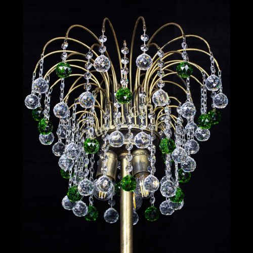 Торшер Агата шар под бронзу Зеленый в Самаре Гусь Хрустальный