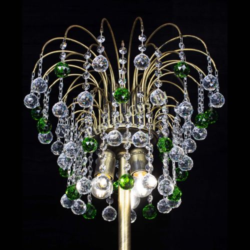 Торшер Агата шар под бронзу Зеленый в Самаре Гусь Хрустальный