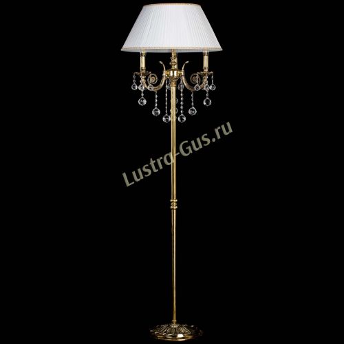 Бронзовый торшер Антик №3/2 шар в Самаре Гусь Хрустальный