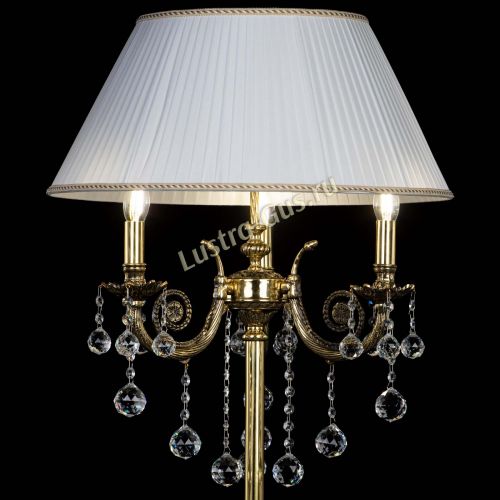 Бронзовый торшер Антик №3/2 шар в Самаре Гусь Хрустальный