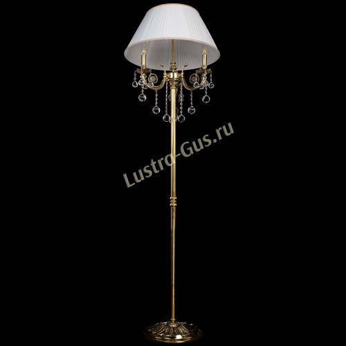 Бронзовый торшер Антик №3/2 шар в Самаре Гусь Хрустальный