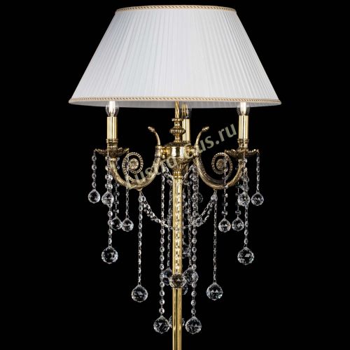 Бронзовый торшер Антик №3 шар в Самаре Гусь Хрустальный