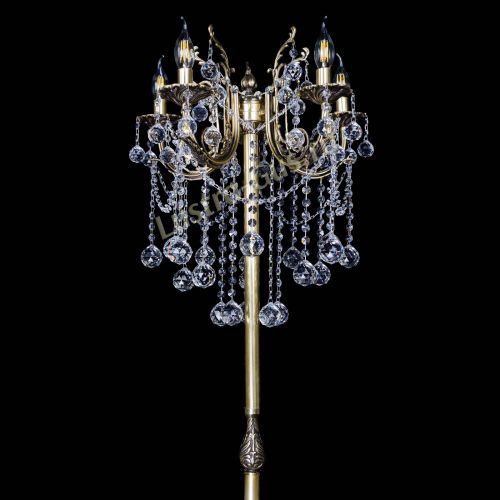 Бронзовый торшер Матильда №2 шар в Самаре Гусь Хрустальный