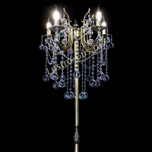 Бронзовый торшер Матильда №2 шар в Самаре Гусь Хрустальный