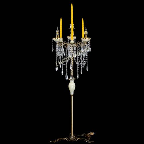 Торшер бронзовый Оникс №3/2 журавлик в Самаре Гусь Хрустальный