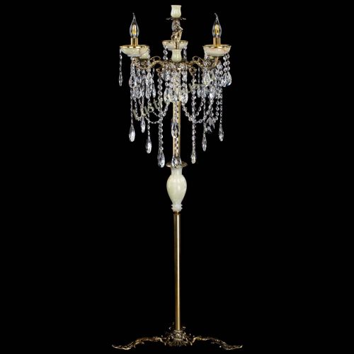 Торшер бронзовый Оникс №3/2 журавлик в Самаре Гусь Хрустальный