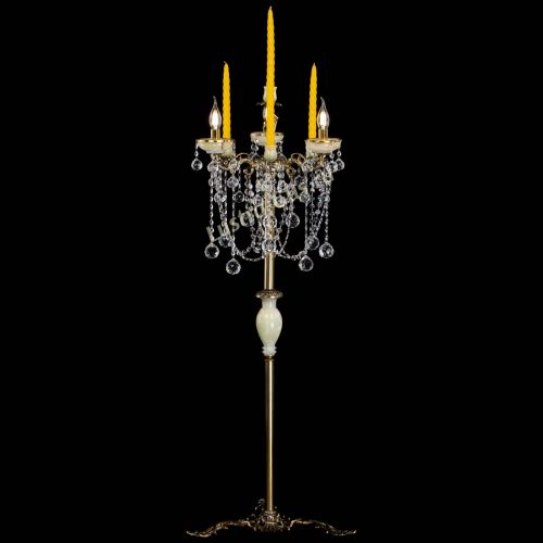 Торшер бронзовый Оникс №3 шар в Самаре Гусь Хрустальный