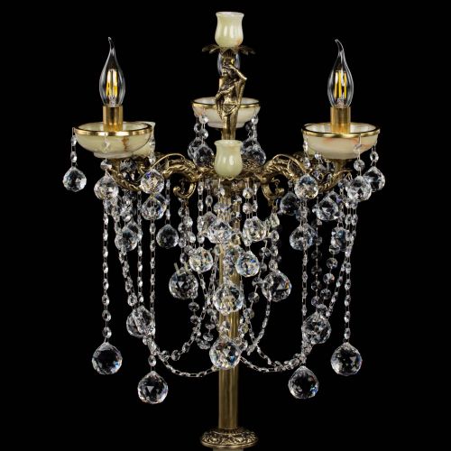 Торшер бронзовый Оникс №3 шар в Самаре Гусь Хрустальный