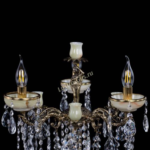 Торшер бронзовый Оникс №3/2 журавлик в Самаре Гусь Хрустальный