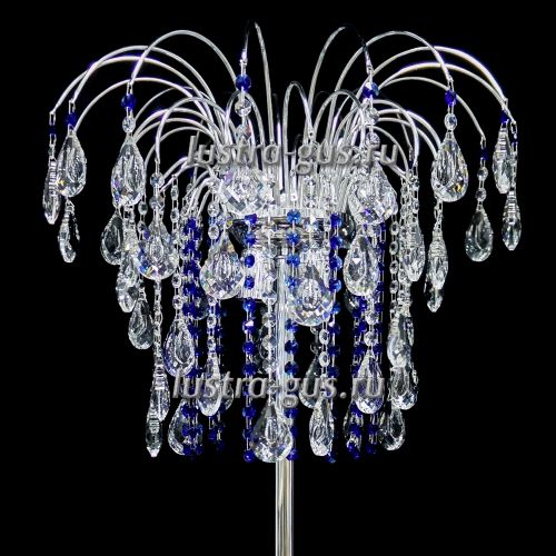 Торшер Каскад кулон короткий цветной в Самаре Гусь Хрустальный